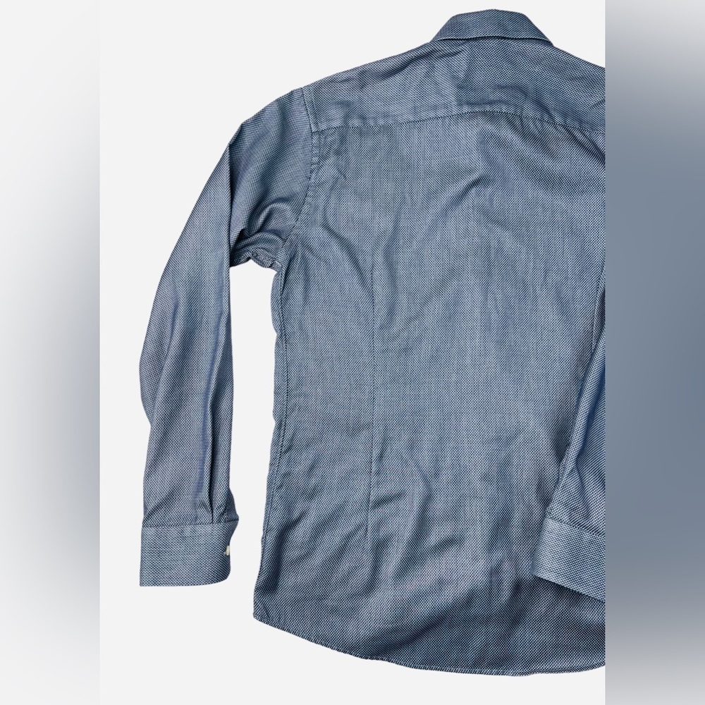ETON Slim Fit Size XL Men’s Blue Oxford Cotton Shirt MSRP $185 - Picture 9 of 13